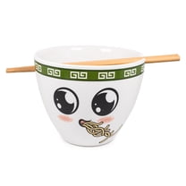 Boom Trendz BTZ-BOWL-SOBA-C Bowl Bop Soba Slurp Japanese Dinnerware Set | 16-Ounce Ramen Bowl, Chopsticks