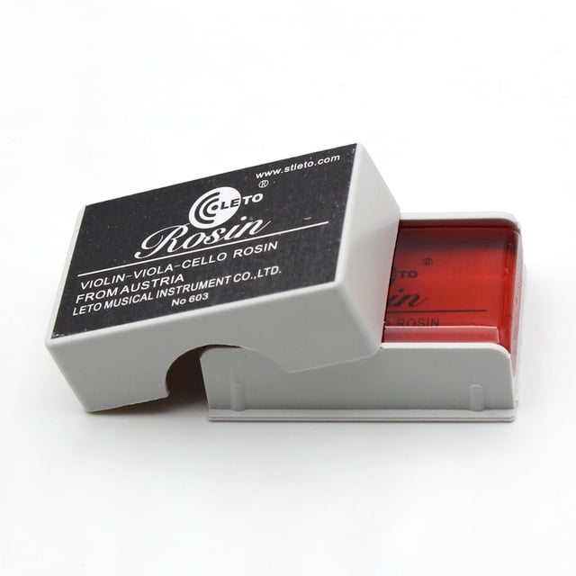 Natural Resin Rosin for Musical Instrument Bows - Enhances Bow Hair Friction for Clear, Sensitive Sound - Suitable for Violins, Erhu & String Instruments - Compact 4.5cm Size with Portable Storage