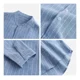 thumbnail image 3 of Camisa Slim Fit Cuello Mao Manga Larga Hombre Vestir Casual, 3 of 8