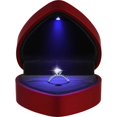 thumbnail image 2 of Caja de anillo XCF en forma de corazón con luz para propuesta de compromiso, 2 of 2