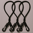 thumbnail image 1 of BESTYASH 3Pcs Black Heavy Duty Hook Line Dock Rope Practical Mooring Cord for Sailboats, 1 of 7