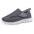 thumbnail image 2 of Zapatos Ortopédicos Sin Cordones para Hombre  Diabéticos Antideslizantes Personas Mayores (gris Oscuro 42), 2 of 9