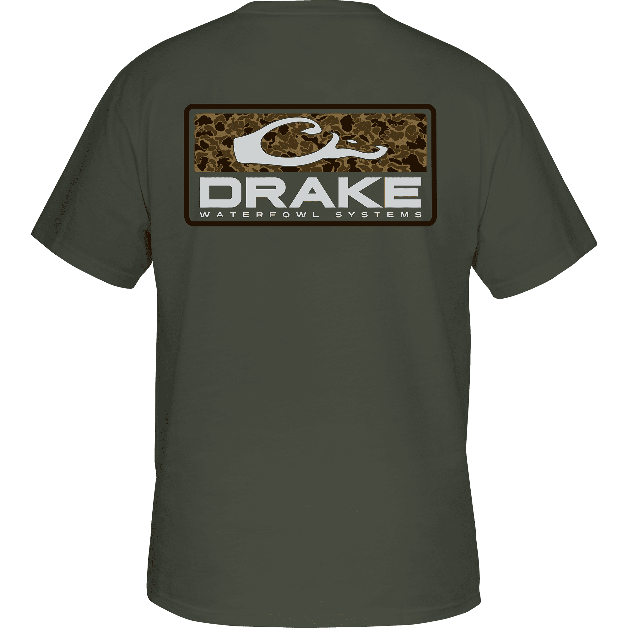 Old School Bar T SS Kalamata Olive Light Heather Large