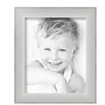 thumbnail image 2 of ArtToFrames 8" x 11" Metro Ice Silver Black Picture Frame, 8.5x11 inch Silver Wood Poster Frame (WOM-5247),  Pack, 2 of 7