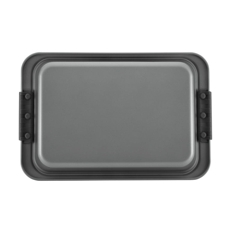 Anolon Advanced Nonstick Bakeware 9-Inch x 13-inch Covered Cake Pan, Gray