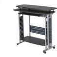 thumbnail image 4 of Safco Scoot Standing Height Desk - Box 1 of 2 Laminated Rectangle, Black Top - 47.25" Table Top Width x 20" Table Top Depth - 43.25" Height - Assembly Required, 4 of 4