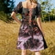 thumbnail image 5 of Vestido de manga corta de obsidiana, ropa de fiesta, ropa de verano para mujer, vestido de verano para mujer, 5 of 7