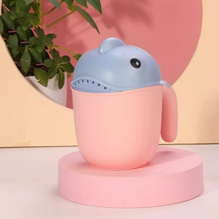 

YJHBRCYWM Children‘s Shampoo Cup 6.3inch/16cm Baby Shampoo Shark Cup Baby Bath Shampoo Scoop