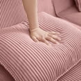 thumbnail image 5 of Jopath Modular Loveseat Sofa,Modern 2-Seat Sofa Couch with Throw Pillows,Corduroy Fabric Cloud Sectional Couch,Pink, 5 of 7