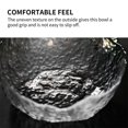 thumbnail image 3 of 1500ml Salad Bowel Irregular Flower Shape Glass Bowl with Ripple Texture Large Capacity Food Bowl Food Grade Safety Food Storage Container for Kitchen Cooking, 3 of 10