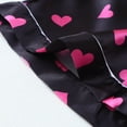 thumbnail image 6 of Yuncity Valentines Pajamas Women 2 Piece Short Sleeve Cute Heart Print Button Down Shirt With Shorts Set Silk Satin Sleepwear Loungewear Soft Comfortable Breathable Pjs S-Xl, 6 of 9