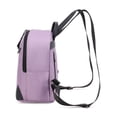 thumbnail image 3 of Women Daypack Casual Hiking Rucksack Multi-Pocket Oxford Knapsack (Black), 3 of 10