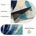 thumbnail image 6 of Navy Blue Teal Coastal Round Area Rug 4 FT, Non Slip Indoor Outdoor Rug, Abstract Art Nautical Ocean Conch Washable Soft Circular Carpet Non-Shedding Floor Mat for Coffee Table Nursery Foyer Balcony, 6 of 8