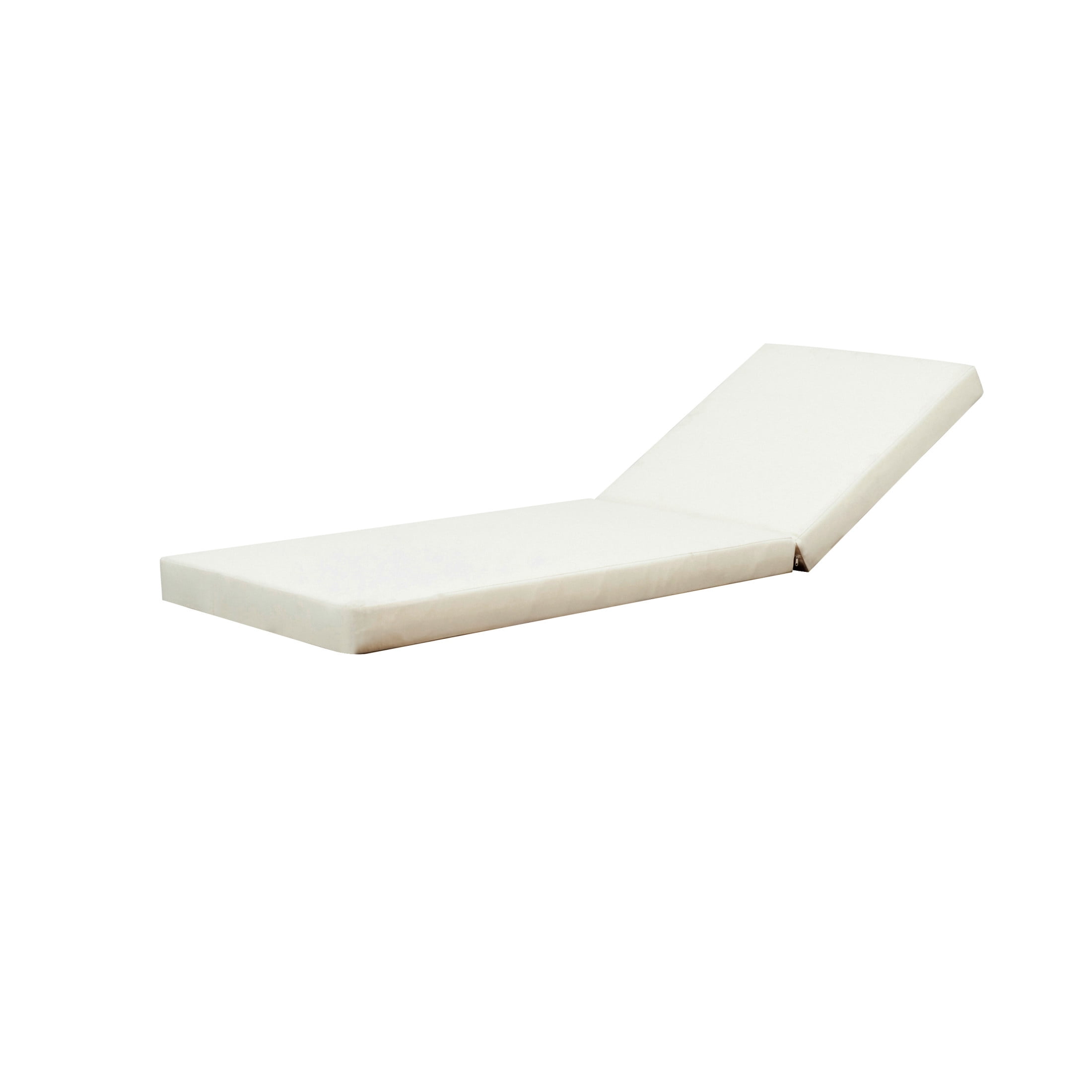 Christopher Knight Home Patio Chaise Lounge with Cushion, 4-Position Adjustable Reclining Chair, Cream, Set of 2