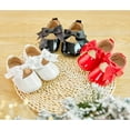 thumbnail image 2 of Soft Sole Leather Baby Shoes - Infant Baby Walking Shoes Moccasinss Rubber Sole Crib Shoes, 2 of 6