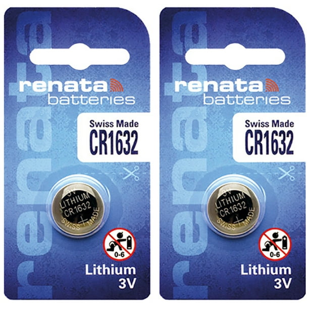 2 x Piles Renata CR1632, Batterie au Lithium 1632