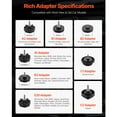 thumbnail image 4 of KFFKFF Brake Master Bleeder Kit, 12 Pcs, Professional Brake Bleeder Adapter Set with Complete Kit & Handle, Durable Brake Bleeder, 4 of 9