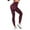 Wine, variant on PEASKJP Compression Leggings for Women High Waisted Crossover Workout Lounge Bell Bottom Jazz Dress Pants, Watermelon Red XS