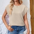 thumbnail image 4 of Xihbxyly Loose Summer Tops for Women Women Casual Basic T Shirts Loose Fit Crewneck Short Sleeve Summer Trendy Lightweight Soft Plus Size Tops, 4 of 7