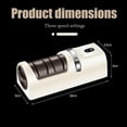 thumbnail image 7 of Automatic Kitchen Knife Sharpener – Cordless, Rechargeable Electric Sharpener with Diamond Grinding Wheel & Strong Suction Base, 3-Stage Professional Sharpening for Most Kitchen Knives, 7 of 7