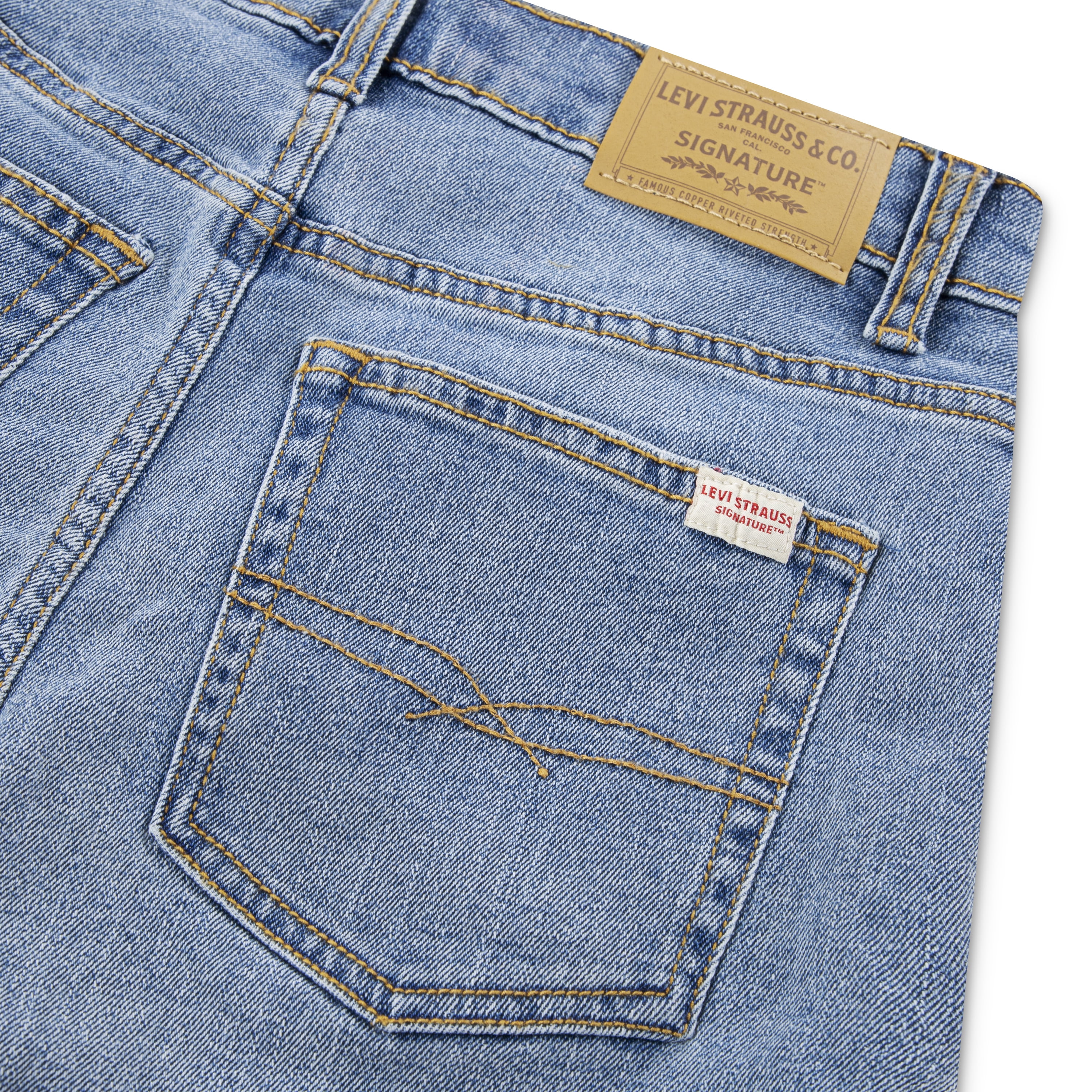 Levi Strauss Signature Boys Slim Fit Denim Shorts, Sizes 4-18