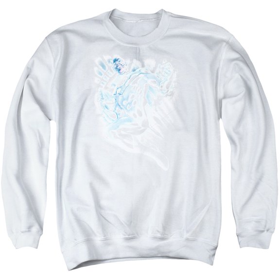 Green Lantern White Lantern Sinestro Adult Crewneck Sweatshirt White