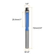 thumbnail image 2 of Uxcell Flush Trim Router Bit 1/4" Shank 1/4" Dia for Woodworking, Blue, 2 of 6