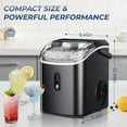 thumbnail image 4 of Simzlife 35lbs/24H Nugget Ice Maker Countertop,Portable Ice Maker Machine with Auto-Cleaning, Black, 4 of 10