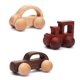 thumbnail image 1 of Coche de madera de juguete Montessori para bebés de 0 a 12 meses con 3 coches, 1 of 9