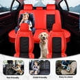 thumbnail image 2 of 2017 for SUBARU FORESTER Seat Cover, Waterproof PU Leather Full Set of 5 Seats Wear Resistance Suitable for All Seasons, Red Car Seat Covers, Pet Car Seat Covers, 2 of 9