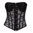 thumbnail image 1 of Corset Lavish Lace Corset Tops for Women Lingerie, Bustier and Plus Size Black XL, 1 of 5