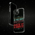 thumbnail image 6 of DistinctInk Clear Hybrid Case for Apple iPhone 14 Pro (6.1" Screen) - Self Confidence Is Best Outfit - Lightweight Grip, 6 of 9