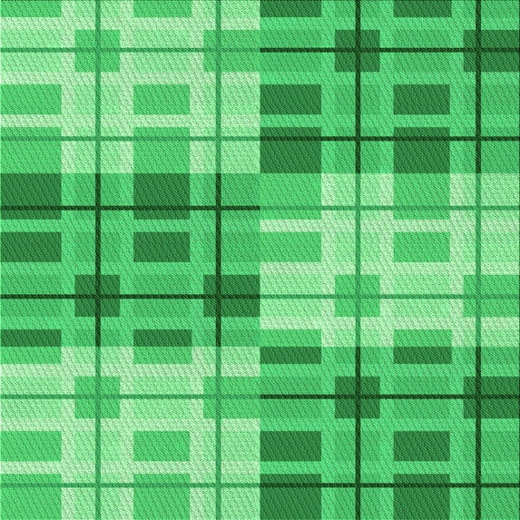 Ahgly Company Indoor Square Patterned Lime Mint Green Area Rugs, 6' Square