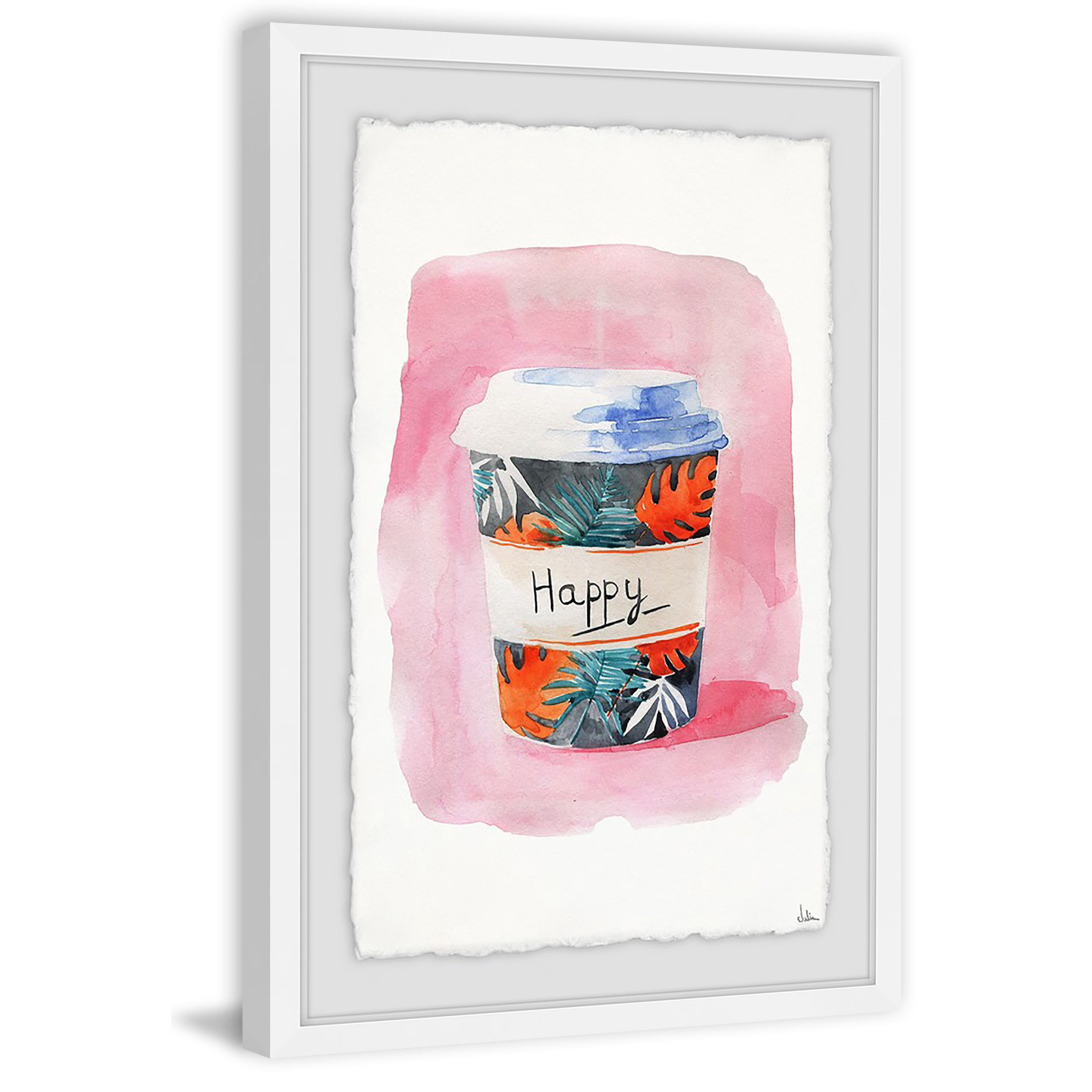Nothing but Happy Framed Painting Print