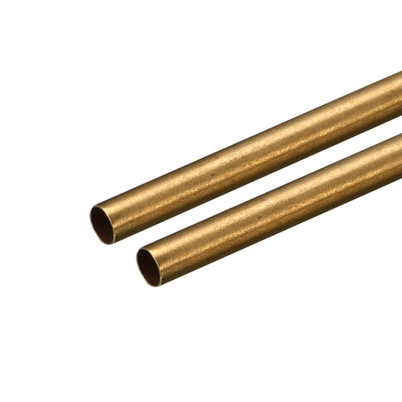 Uxcell 4mm OD 0.2mm Wall Thickness 250mm Length Brass Round Tube 2 Pack