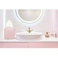 thumbnail image 3 of LAMINET Deluxe Tissue Box Cover,Square -Decorative/Cover for Bathroom Vanity,Countertop,Night Stand,Office, Bedroom,Living Room,Desk & Car 5"X5"X5"-Fits 99% of Square Tissue Boxes. Soft Material-Pink, 3 of 4