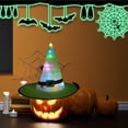 thumbnail image 4 of Less Than 5 Party Light-up Decoration Halloween Hat Witch Hat Scene Layout LED Lights String Hat Party Witch Hat, 4 of 6