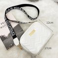thumbnail image 4 of Moda mujer hombro bandolera Bolso de cuero casual pequeño Bolso (blanco), 4 of 5