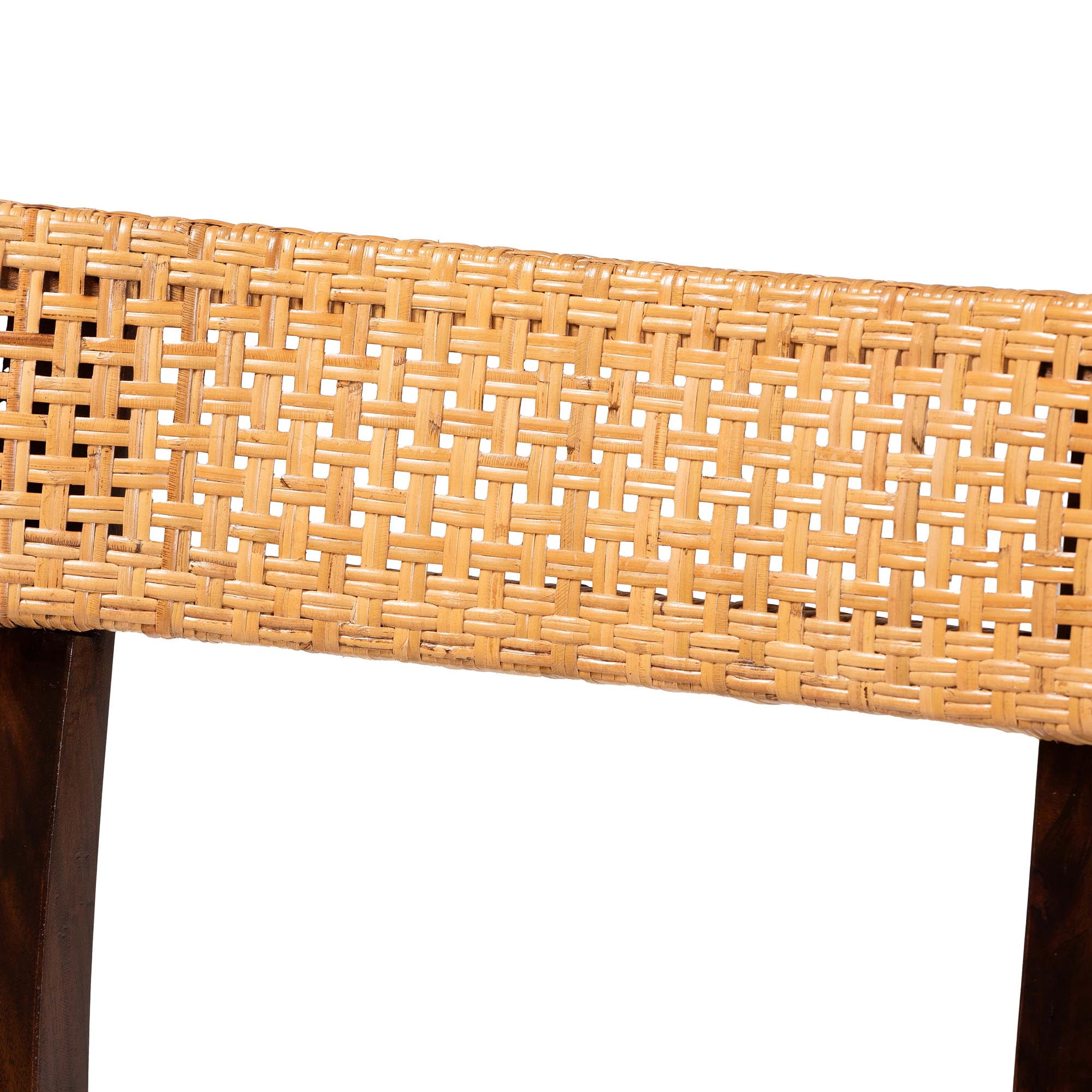 bali & pari Zaila Boho Dining Chair, Dark Brown