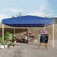 thumbnail image 3 of Qinaqin Premium 10X10 Outdoor Canopy Commercial-Grade Instant Shelter con 3- cm de Alturaeight Ajustable Frame Complete Ground Kit & Carry Bag All- Anchoeather Event Protection, 3 of 5