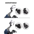 thumbnail image 3 of Extensión de parabrisas para motocicleta KEMIMOTO Aluminum Universal, 3 of 7