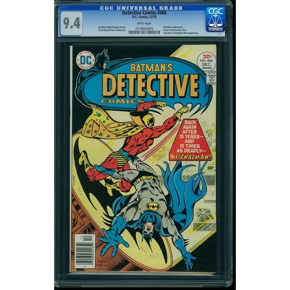 Detective Comics #466 - CGC 9.4 Comic Book