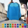 thumbnail image 2 of Sacs à Dos à Cordon Sacs Cinch Ficelle Nylon Portable Multicolore pour École, Voyage, Gym, Sports & Rangement, 2 of 7