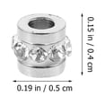 thumbnail image 3 of SHISUYAN 10pcs Jewelry Making Beads with Hole and Rhinestone for DIY Bracelets and Charms, 3 of 9