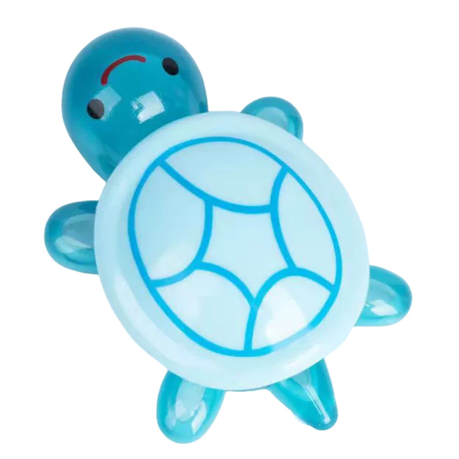 Kingtowag Blue Glow in the Dark Turtle Storage Box, Luminescent turtle storage box, glows in the dark, for toys or decor, durable and fun