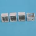 thumbnail image 3 of 1 Inch Blind Brackets White Profile Box Mounting Bracket Window Blinds Headrail Bracket (16), 3 of 10