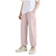 thumbnail image 3 of THDHVS Pants for Boys,Unisex Kids and Toddlers' Cargo Parachute Pant Pink, 3 of 4