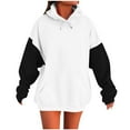 thumbnail image 7 of Admvng Hoodies for Women Casual Hooded Long Sleeve Ladies Loose Sweatshirt Tops, Size S-2XL, 7 of 7