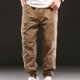 thumbnail image 1 of Pantalones largos para hombre, estilo casual, con cintura elástica y bolsillos, a la moda para exteriores, 1 of 7