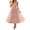 Pink, variant on Womens Floral Midi Dress V Neck Sleeveless A Line Wedding Guest Dress Elegant Fit and Flare Party Dress ,Birthday Dress(Light Pink/XL)